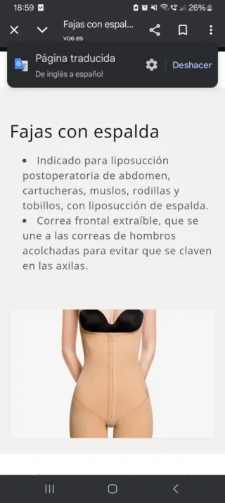 Faja Post-Cirugía Talla XL 105