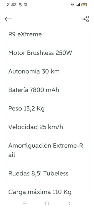 Patinete eléctrico gris