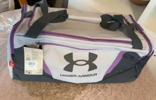 Mochila Under Armour gris y morada nueva