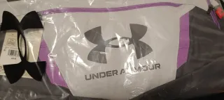 Mochila Under Armour gris y morada nueva