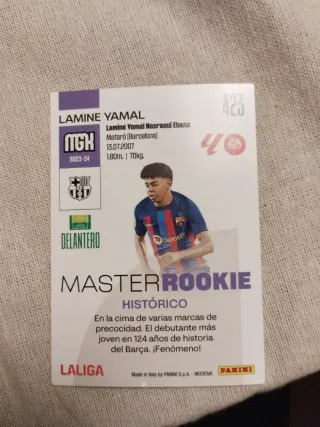Carta Lamine Yamal debut Master Rookie LaLiga 2023