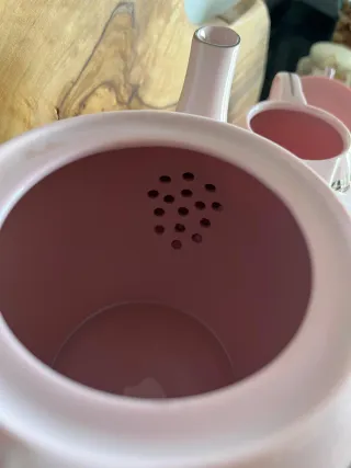 Servizio da tè rosa porcellana Cecoslovacchia