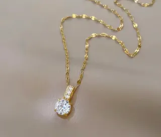 Colgante Acero Inoxidable Circonita sintética.