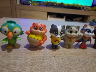 Lote 6 figuras animales caricatura