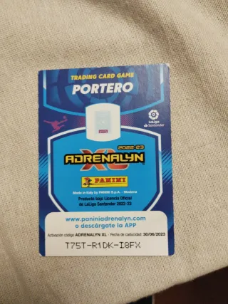 Carta Error Adrenalyn 22/23 Fondo Sin Jugador