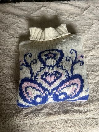 Jersey cuello alto estampado M/L