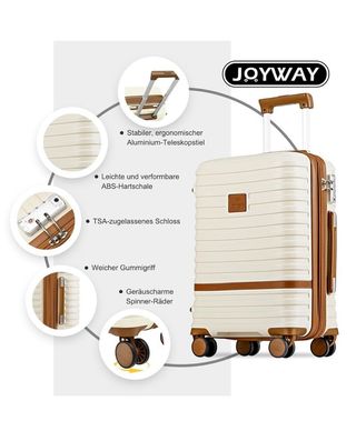 Joyway Maleta de Viaje Beige y Marrón