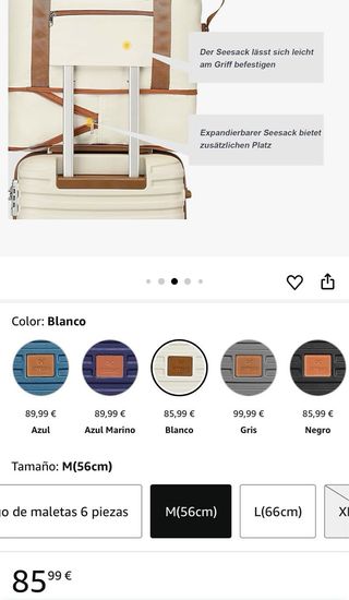 Joyway Maleta de Viaje Beige y Marrón