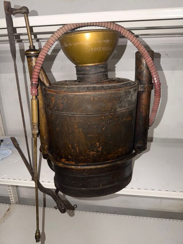 Pulverizador Sulfatadora Antigua BACCHUS Cobre-