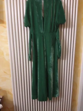 Vestito in velluto verde