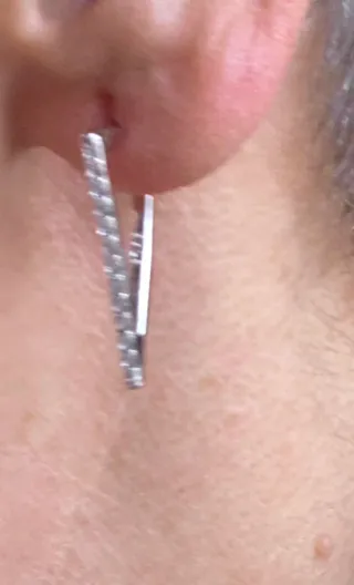 Pendientes Triángulo Plata con Circonitas