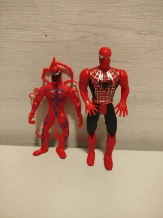 Figuras Spiderman y Carnage