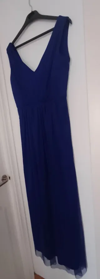 Vestido largo azul Yedra talla 42