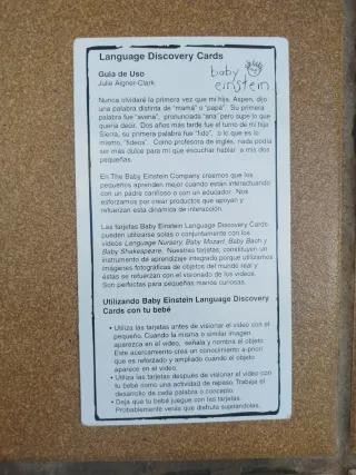 28 Tarjetas Educativas Baby Einstein Grandes