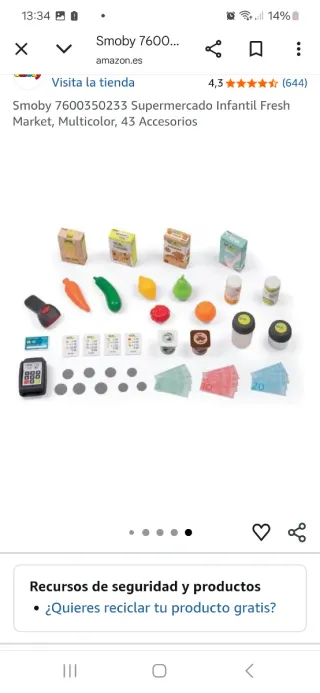 Supermercado Juguete Fresh Market Smoby