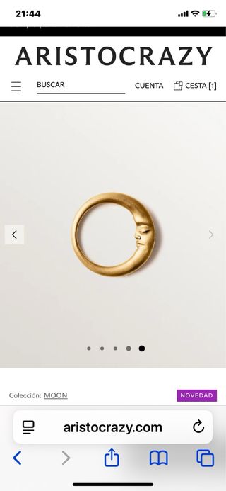 Anillo Luna Aristocrazy Dorado