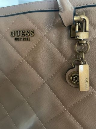 Bolso Guess Beige Acolchado