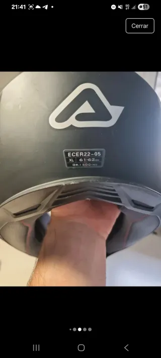 Casco Acerbis Active Negro