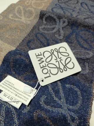 Bufanda Loewe Azul y Marrón