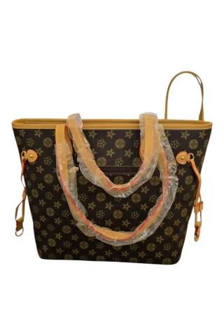 Bolso Marrón y Dorado