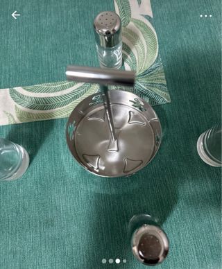 Set Oliera Alessi Vetro e Metallo