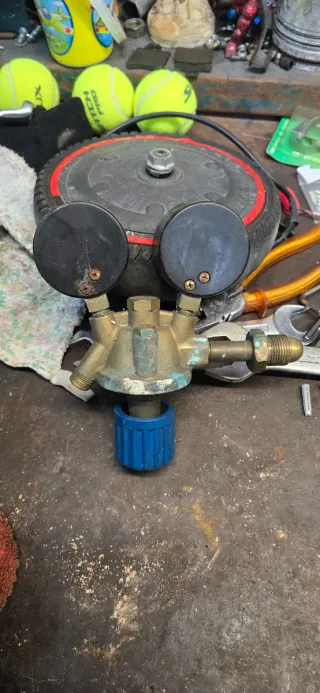 Regulador soldadora manómetros