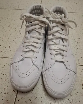 Zapatillas Vans Piel Blancas Talla 39
