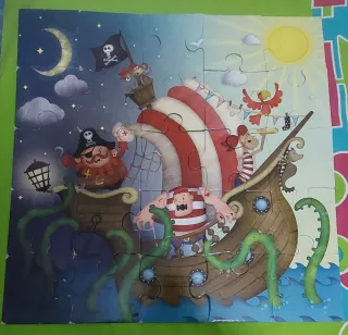 Lote Puzzle y juego de Adivinanzas.