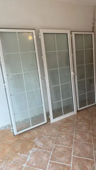 Puerta abatible doble acristalamiento