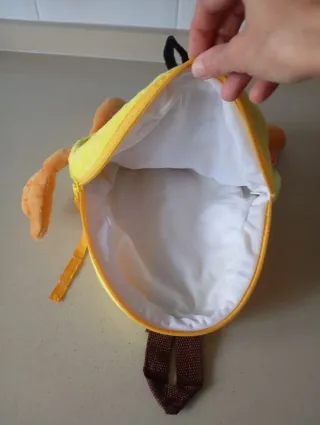 Mochila infantil peluche cara sonriente