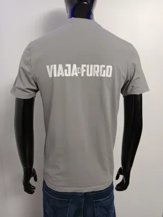 Camiseta Gris Estampada