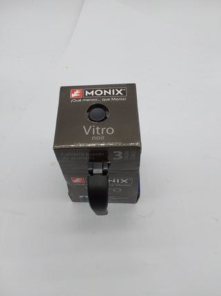 Monix Vitro Noir Cafetera italiana de aluminio 3 Tazas, apta para todo tipo de cocinas salvo inducción