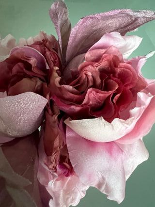 Spilla fiore in seta