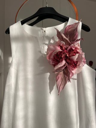 Spilla fiore in seta