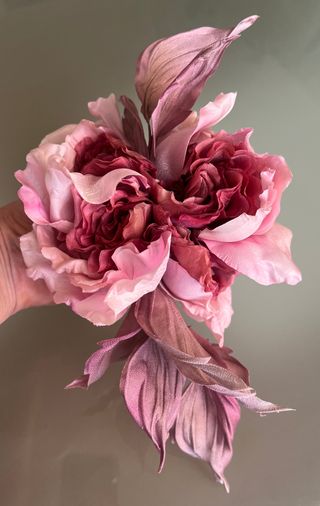 Spilla fiore in seta