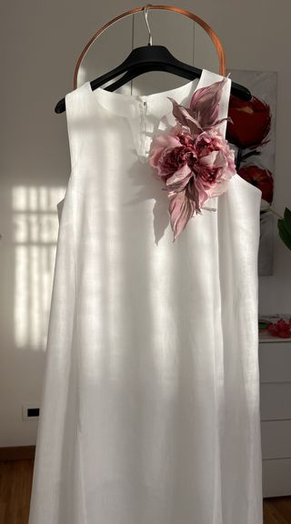 Spilla fiore in seta