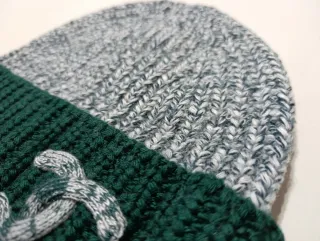 Gorro Chanel Gris y Verde