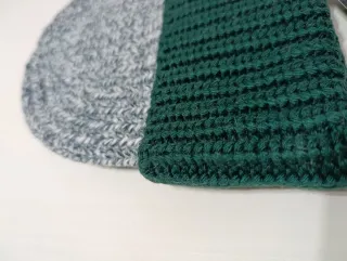 Gorro Chanel Gris y Verde