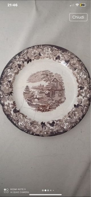 Set 8 Piatti Vintage Decorati