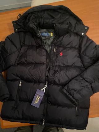 Abrigo Ralph Lauren Negro Talla M