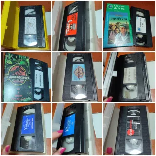 9 Vecchie Pellicole VHS Classiche del Cinema