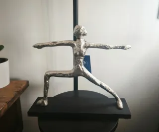 Figuras Yoga Plateado Negro DKD Home Decor