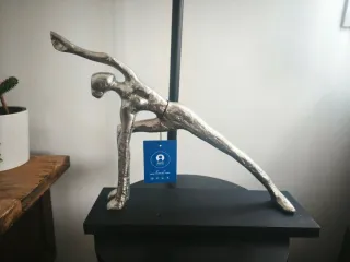 Figuras Yoga Plateado Negro DKD Home Decor