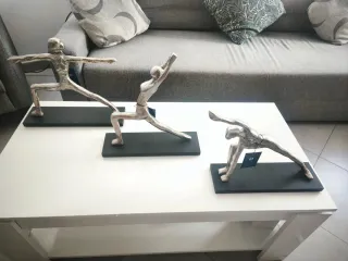 Figuras Yoga Plateado Negro DKD Home Decor