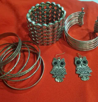 Lote Pulseras y Pendientes Estilo Boho