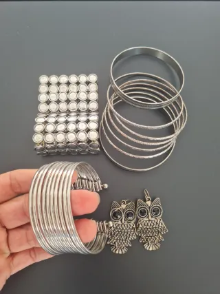 Lote Pulseras y Pendientes Estilo Boho