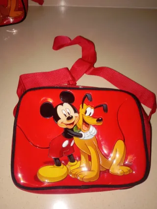 Mochila y Bolso Mickey y Pluto Infantil