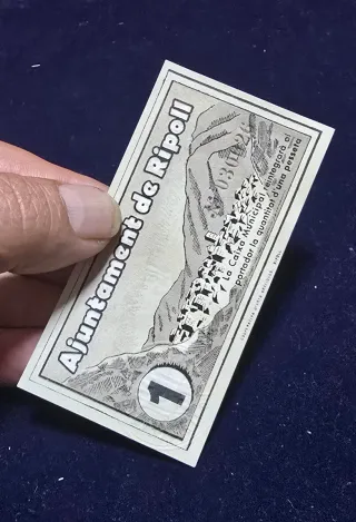 Billete Ayuntamiento de Ripoll 1937 1 Pta SC