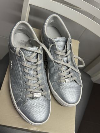 Zapatillas Lacoste Gris Plata Talla 41