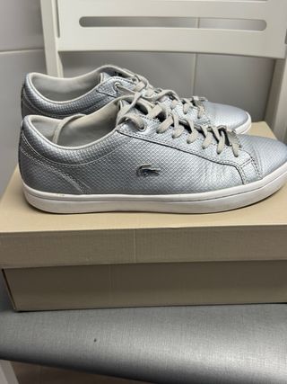Zapatillas Lacoste Gris Plata Talla 41
